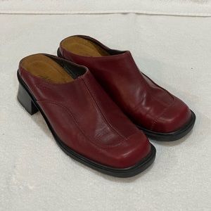 Naot Red Leather Mule, size 37